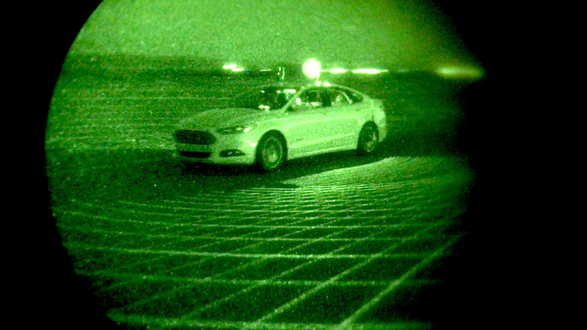 Ford tests Fusion Hybrid autonomous research vehicles at night, in complete darkness, as part of LiDAR sensor development – demonstrating the capability to perform beyond the limits of human drivers.