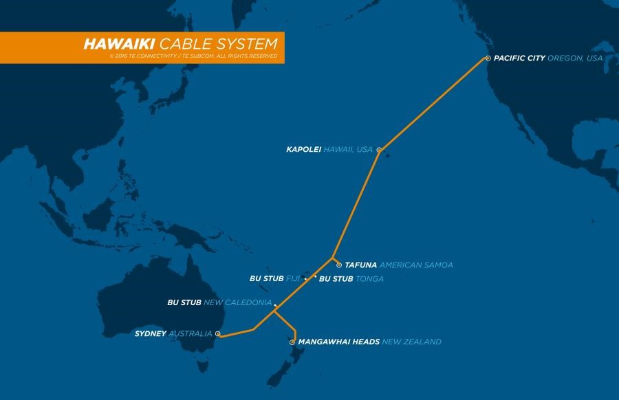 Hawaiki Cable System Map 9.25.2017 New Undersea Cables Will Support Rapid Data Speeds, Oz Install Ready