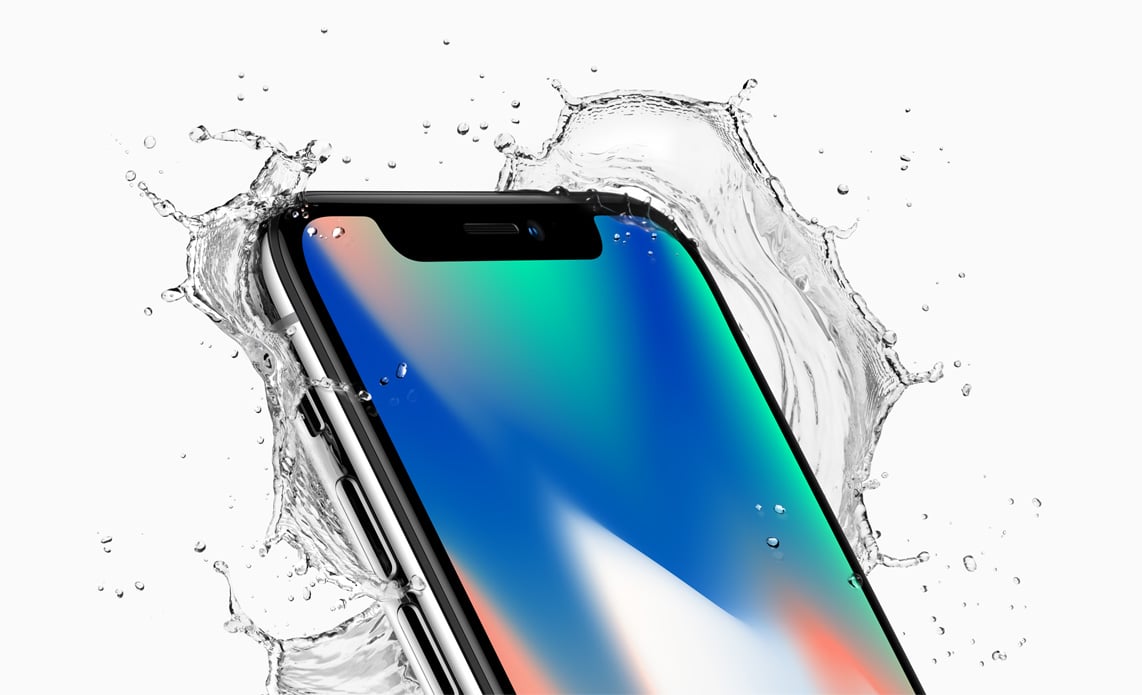 iphonex front crop top corner splash Apple Moves To Fix Another Round Of iPhone 8 Problems