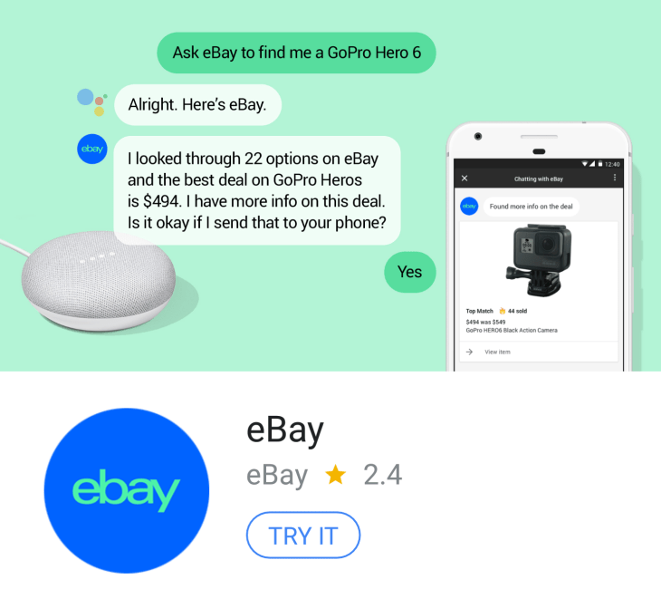 eBay Google Assistant App Launches Ahead Of Amazon Australia – channelnews