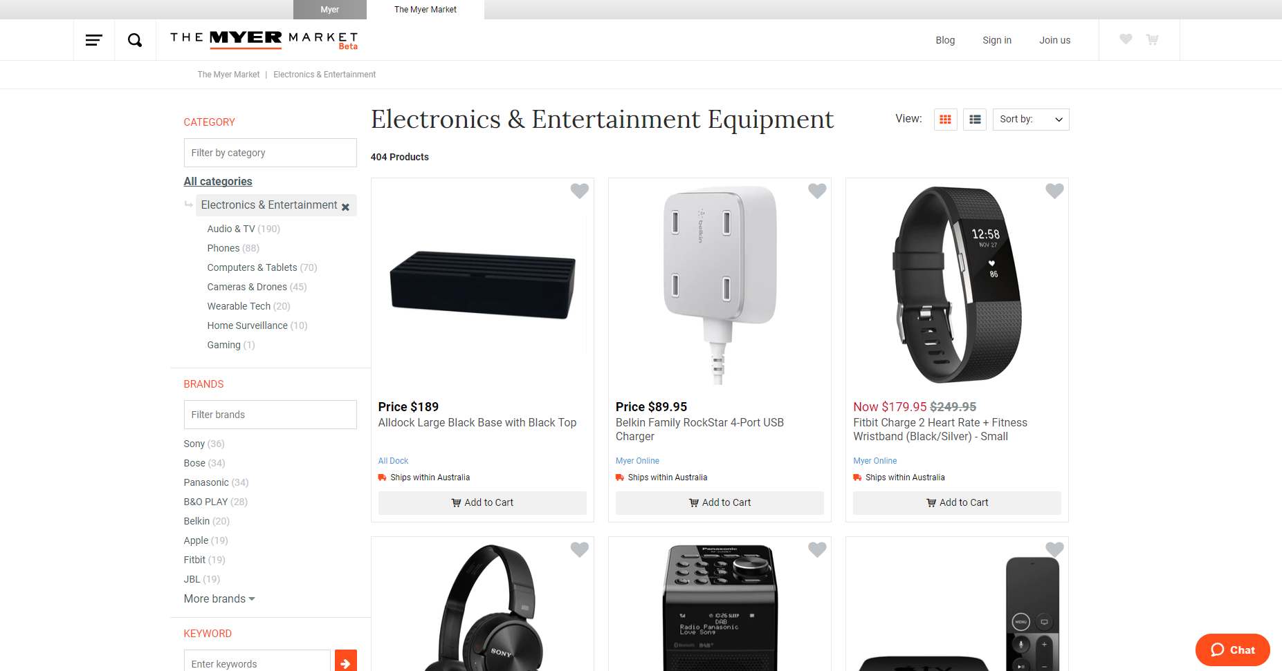 Myer Market 2 Myer Takes On Amazon With New Online Marketplace
