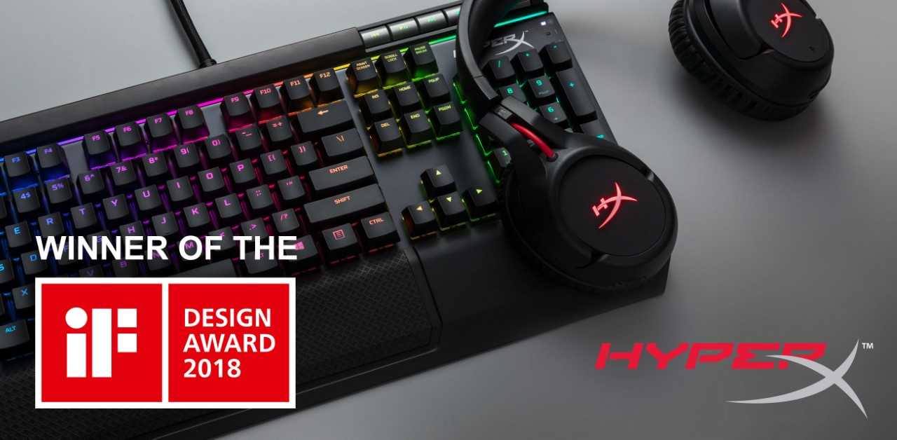 Hyper X design awards HyperX Wins iF Design Award For New Gaming Keyboard & Headset
