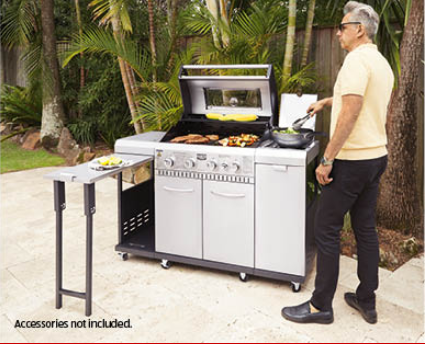 ALDI bbbq ALDI Unveils Hooded BBQ With Side Burner For $369