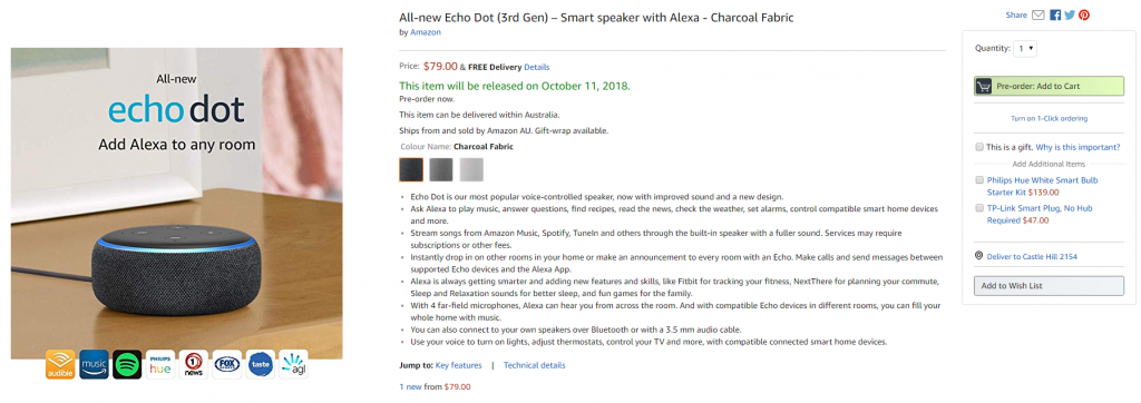 Echo Dot 1024x362 Amazon Launch Next Gen Echo Show, Subwoofer & Smart Speakers