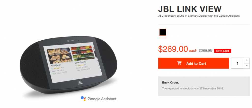JBL Australia link view 1024x441 JBL Undercuts JB Hi Fi With $269 ‘Link View’