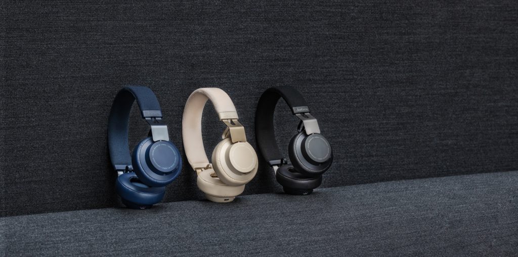 Jabra Move Style 3 colors together blue background CES 2019: Jabra Unveil 32hr Noise Cancelling Headphones