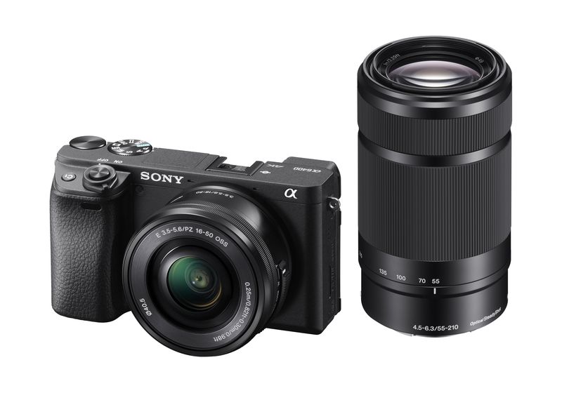 a6400 SELP1650 SEL55210 black Sony Unveils Mirrorless Camera With Selfie Screen