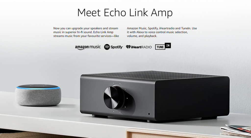 Echo Link Amp 1024x566 Amazon ‘Echo Link’ Brings Alexa To High Fidelity Audio