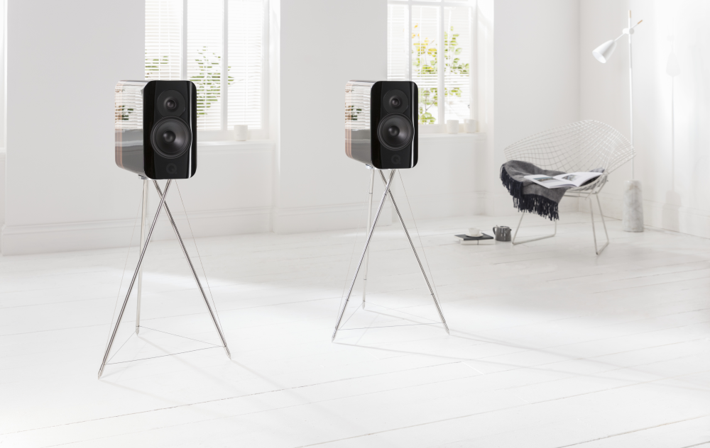 concept 300 black rosewood stand Q Acoustics Release Concept 300 Speakers
