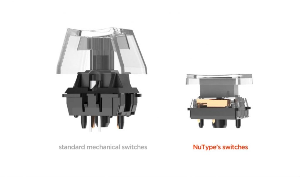 NuType Switches Mech Keyboard For Macbook, Surface Pro