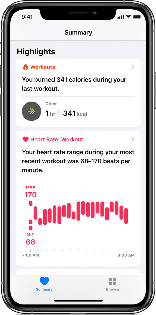 Apple health app