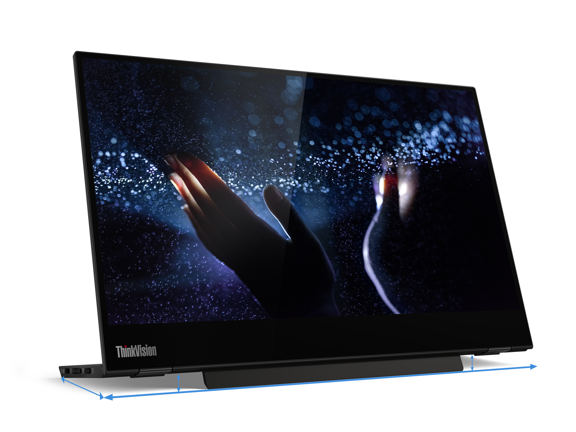 11 Thinkvision M14t Hero Front Facing Left Lenovo Unveil New Monitor ThinkVision M14t For Remote Workers