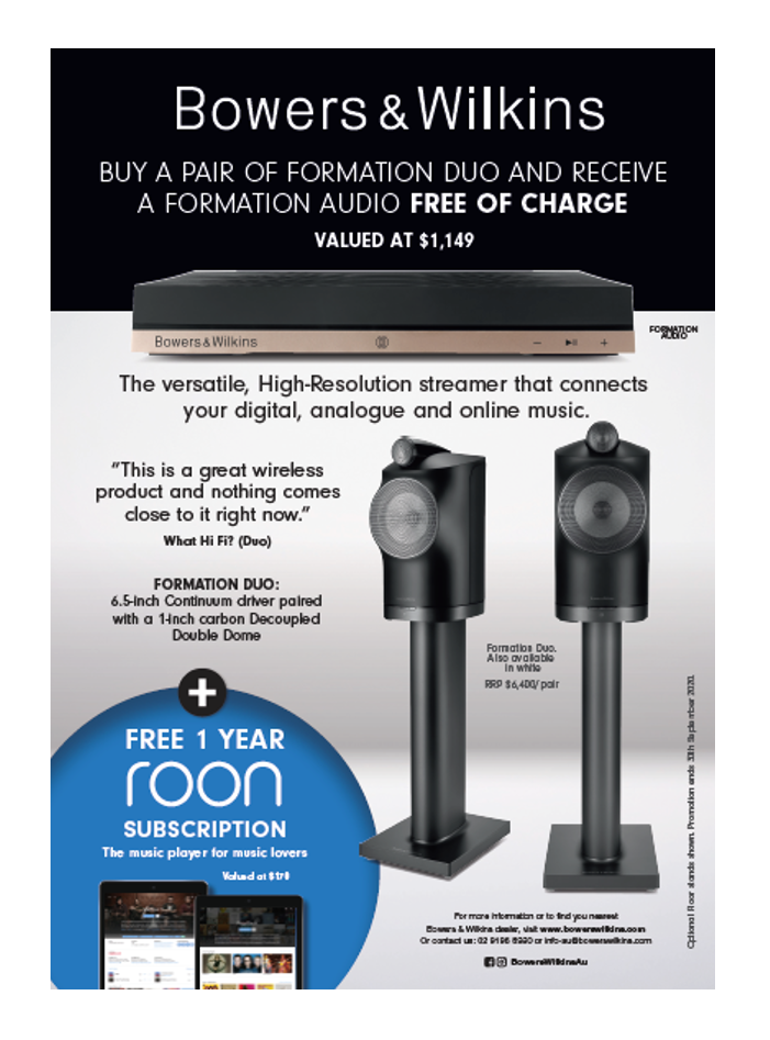 Bowers Wilkins Formation Duo promotion Free Gifts With Bowers & Wilkins Formation Duo Loudspeakers