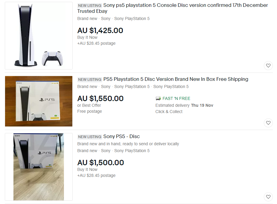 ebay ps5 digital