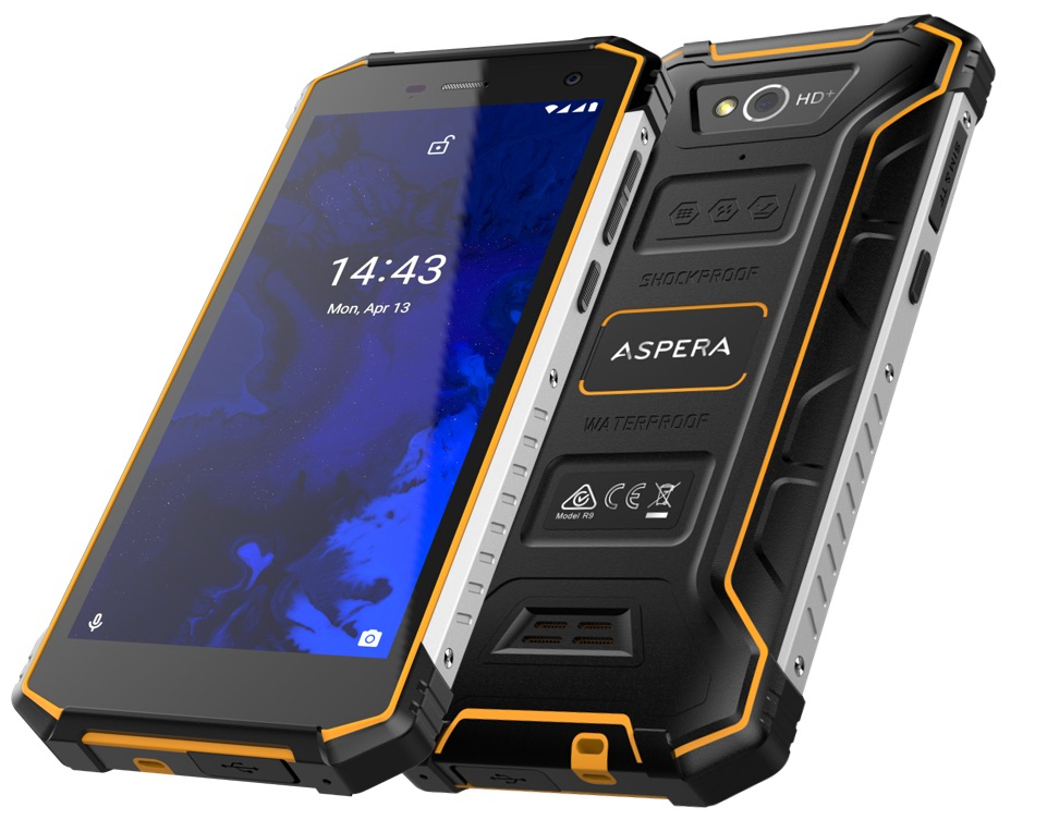 Aspera R9 Slant 2 Aspera Launches IP69 Rated Rugged Smartphone