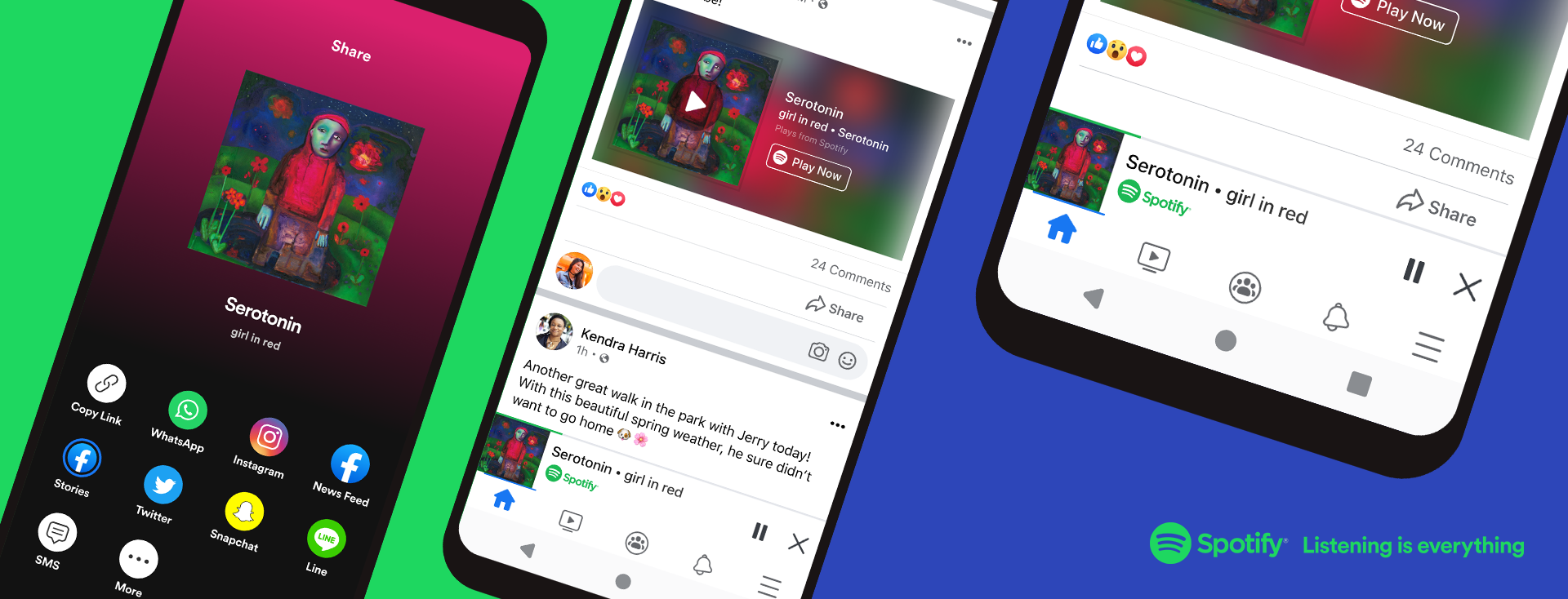 Spotify’s New Player Rolls Out On Facebook Today