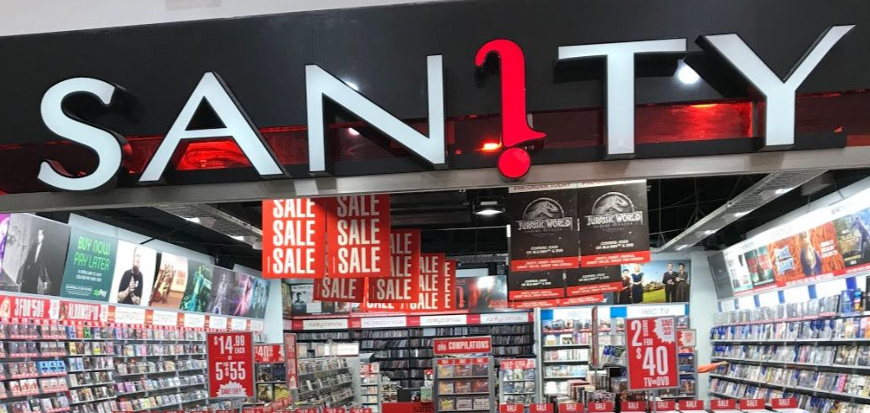 Sanity To Close All 50 Retail Stores In OZ