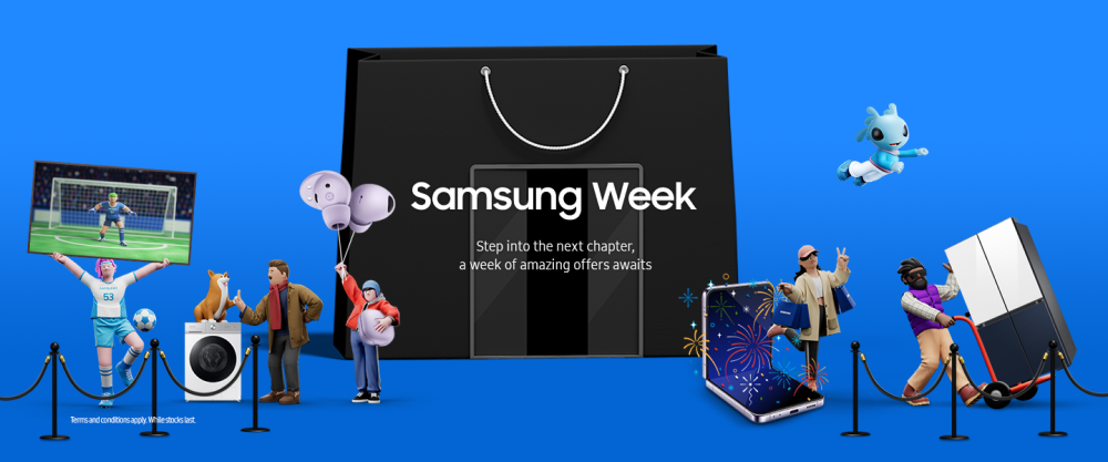7. Samsung week Promo page Main Launch PC 1440X600 Samsung Week Starts, One UI 6 Coming Soon