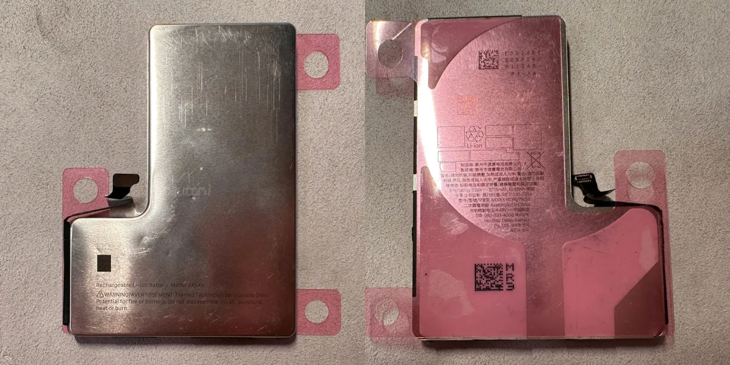 iPhone 16 Pro Battery Prototype Tipped