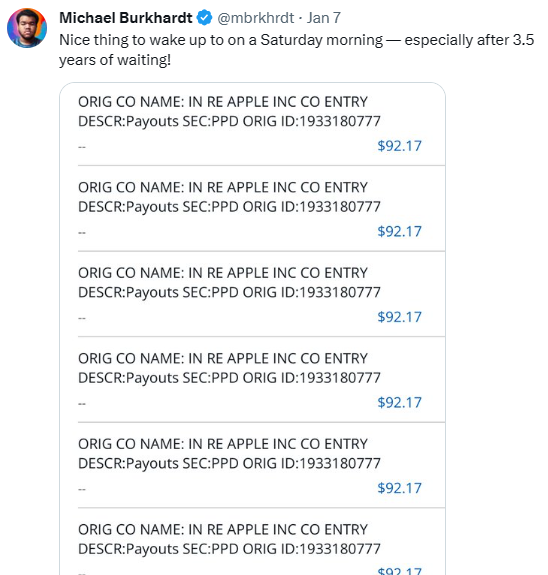 Apple Batterygate payout