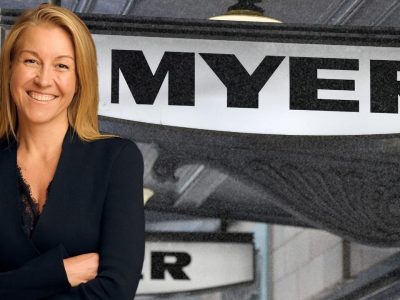 Former Qantas executive Olivia Wirth was appointed Myer executive chairwoman last month