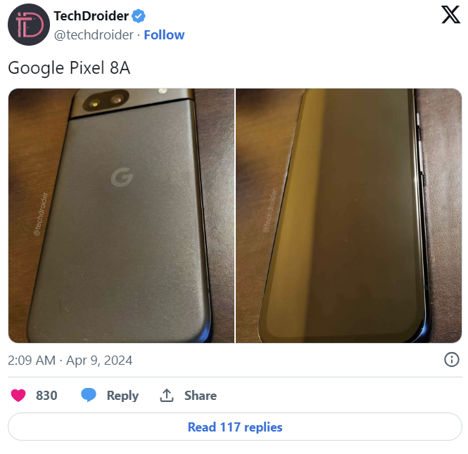 Screenshot 2024 04 10 085142 More Specifications Leaked For Google Pixel 8a