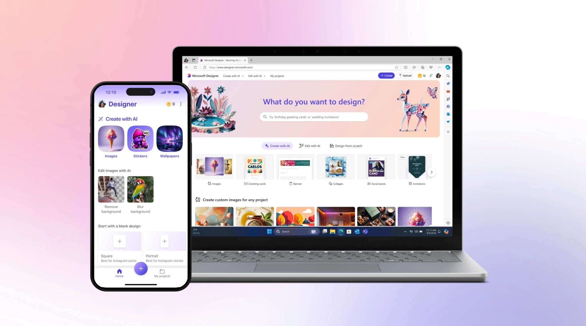 Microsoft Designer app