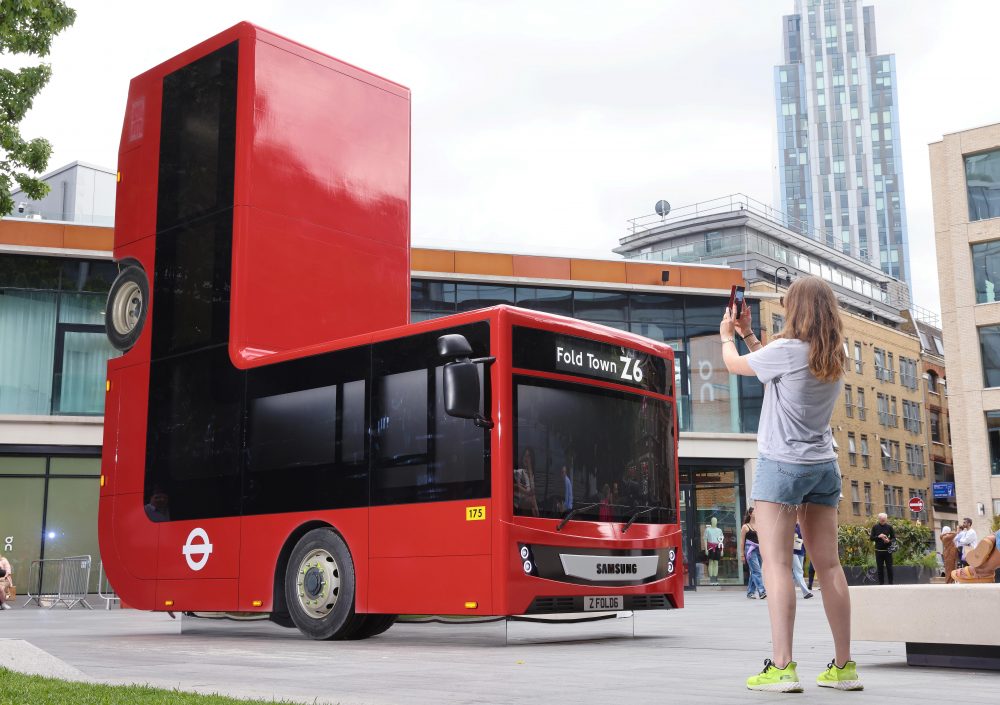 Samsung Public Art for Launch of Foldable Range (Image: Sourced from Samsung Newsroom) 
