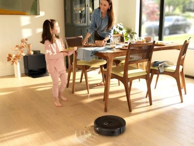 The Roomba Combo 10 Max uses its camera to visually pinpoint dirt on the floor