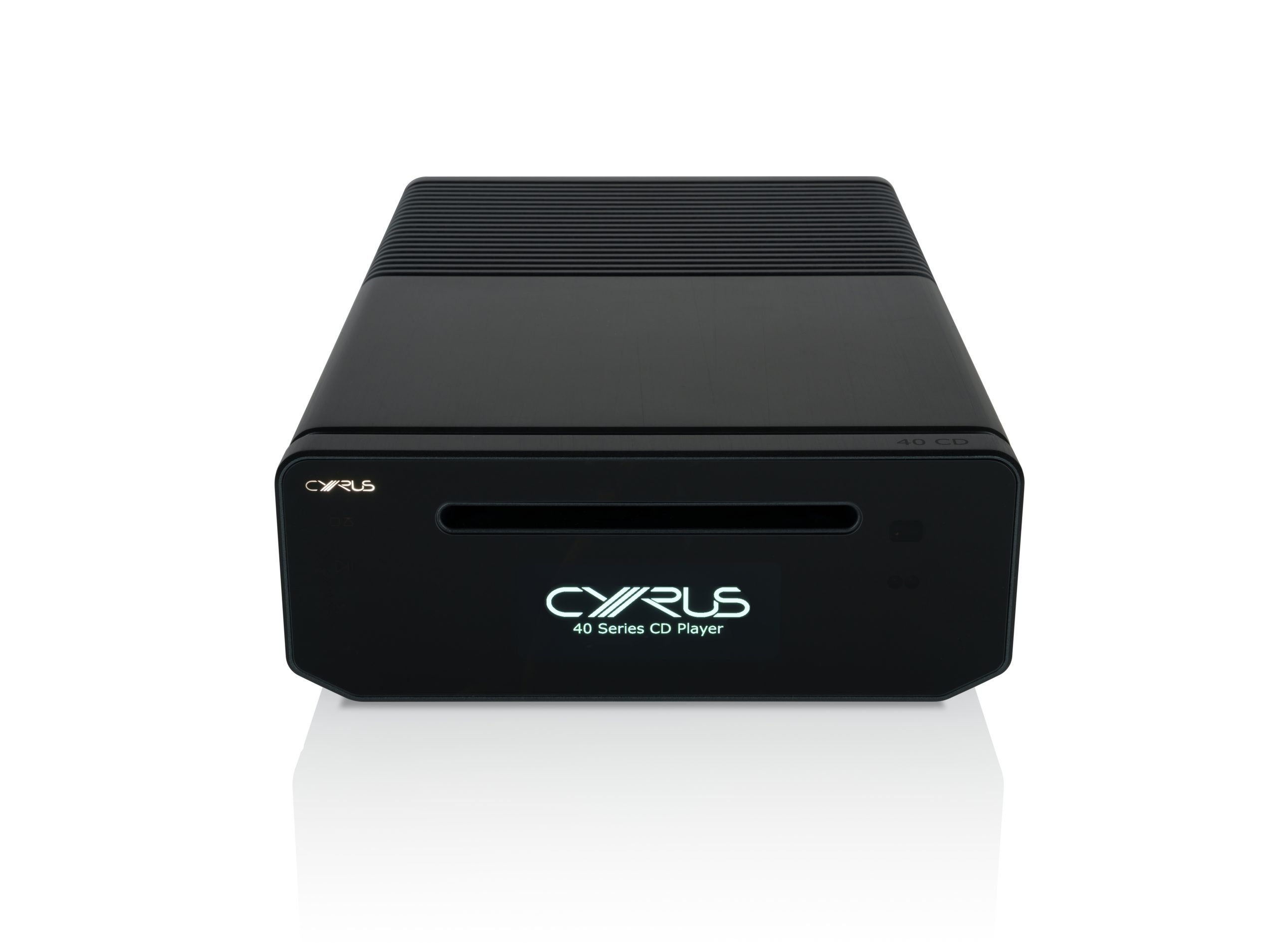 Cyrus 40 CD FrontTop Cyrus Display scaled Cyrus Audio Debuts New Compact Premium Audio Range