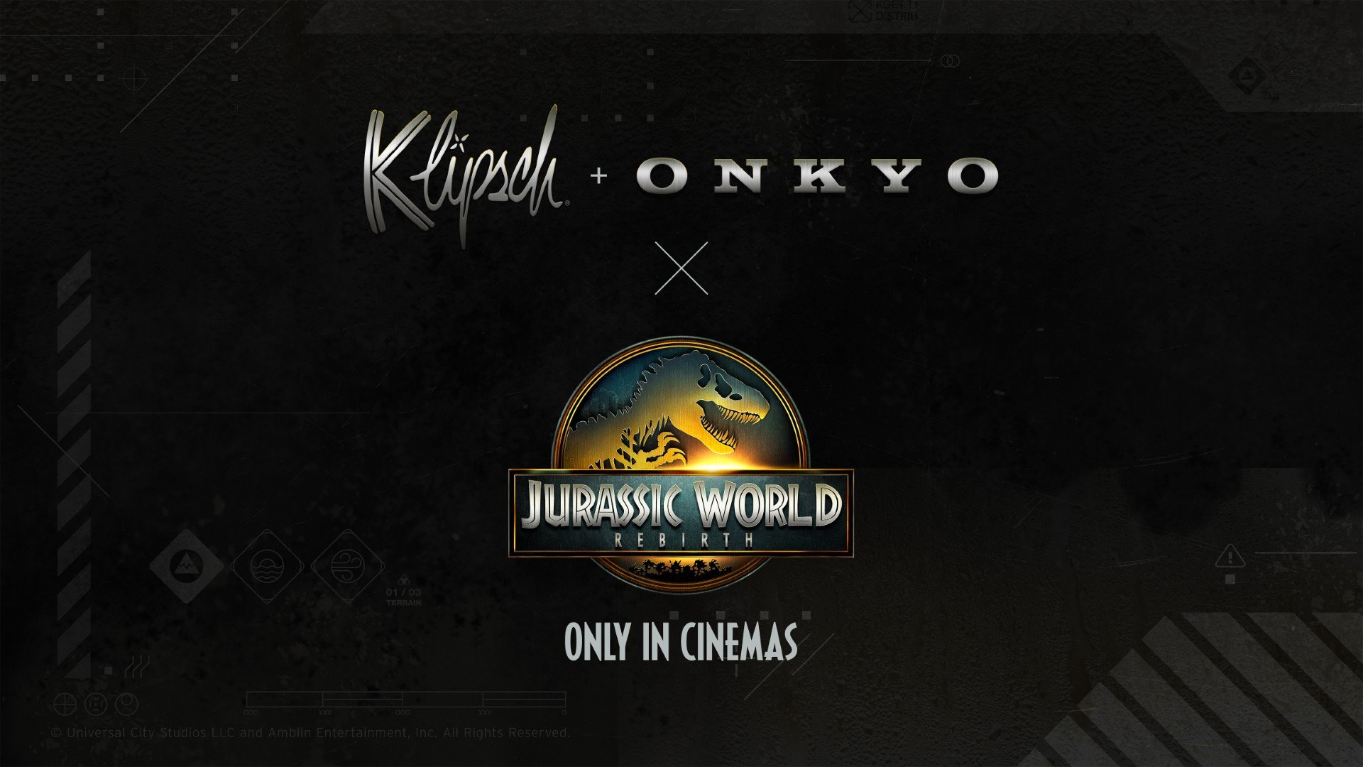 Klipsch and Onkyo Partner with Universal Pictures for Jurassic World Rebirth Audio Promotion
