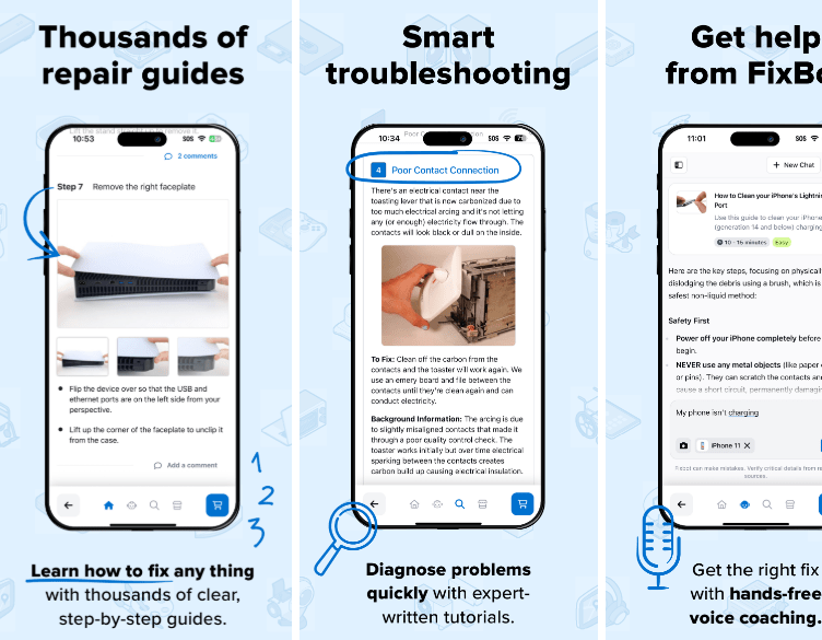 iFixit's app is back in the App Store