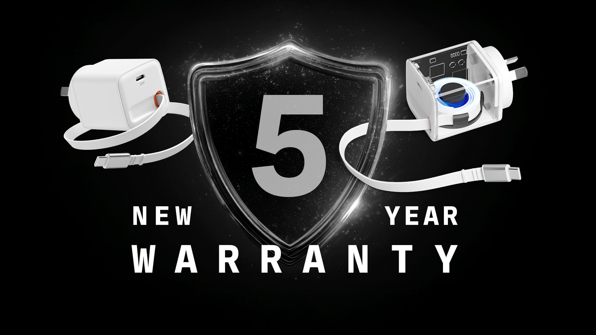 Cygnett is offering a 5-year warranty with wall chargers.